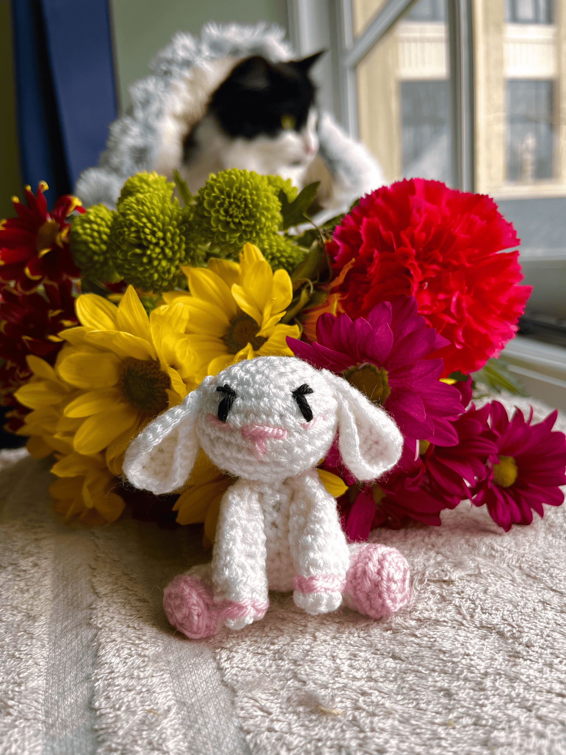 Handmade Crochet Easter Lamb Spring Amigurumi Plush Easter Crochet Decoration Handmade Animal Gift UK