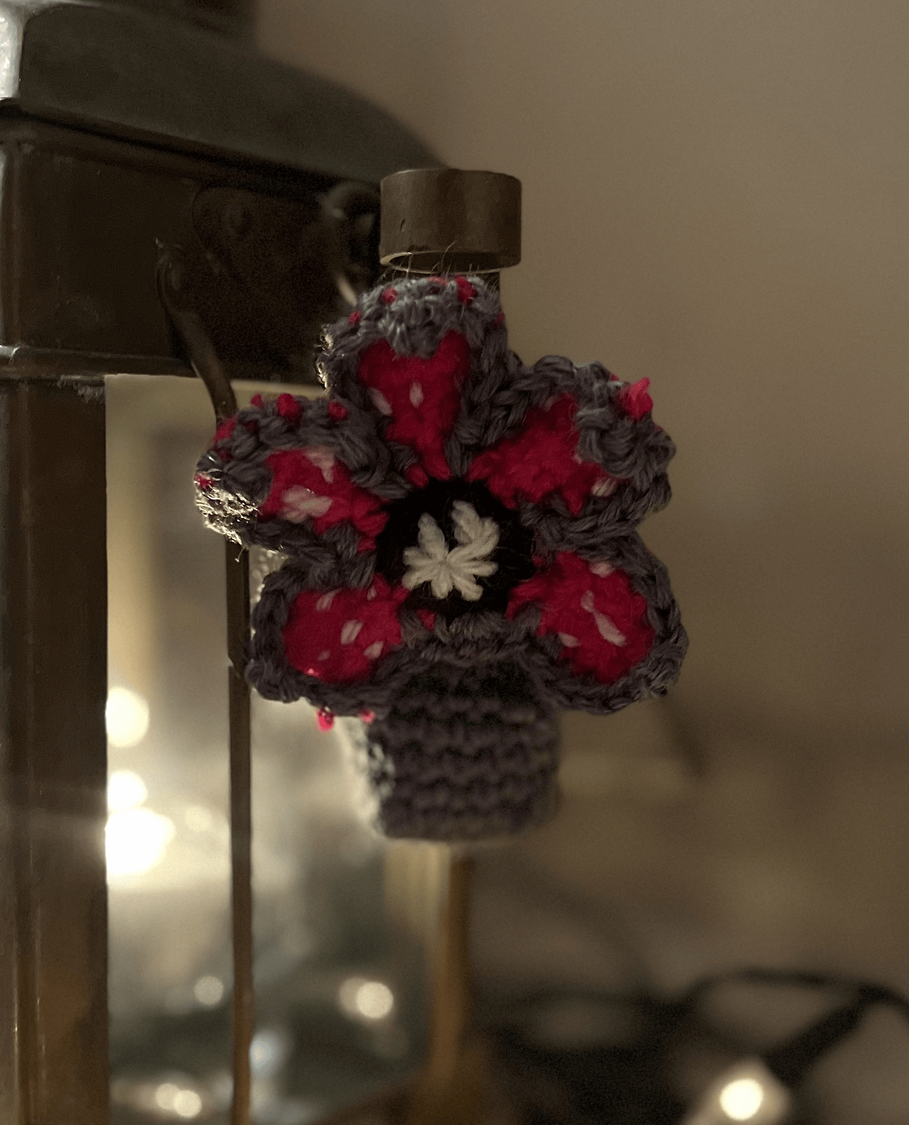 Handmade crochet Demogorgon inspired by Stranger Things and the Upside Down