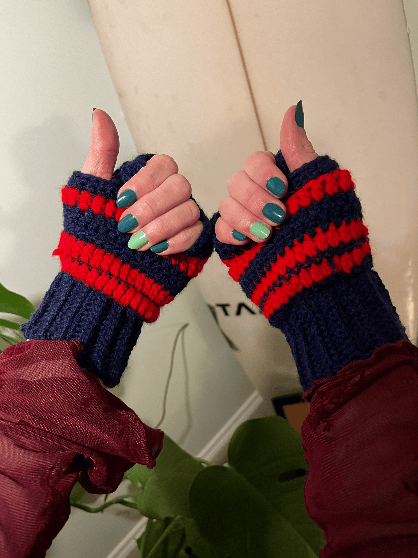 Crochet fingerless gloves and ankle warmers set for women, handmade winter wearables and cosy cold weather accessories