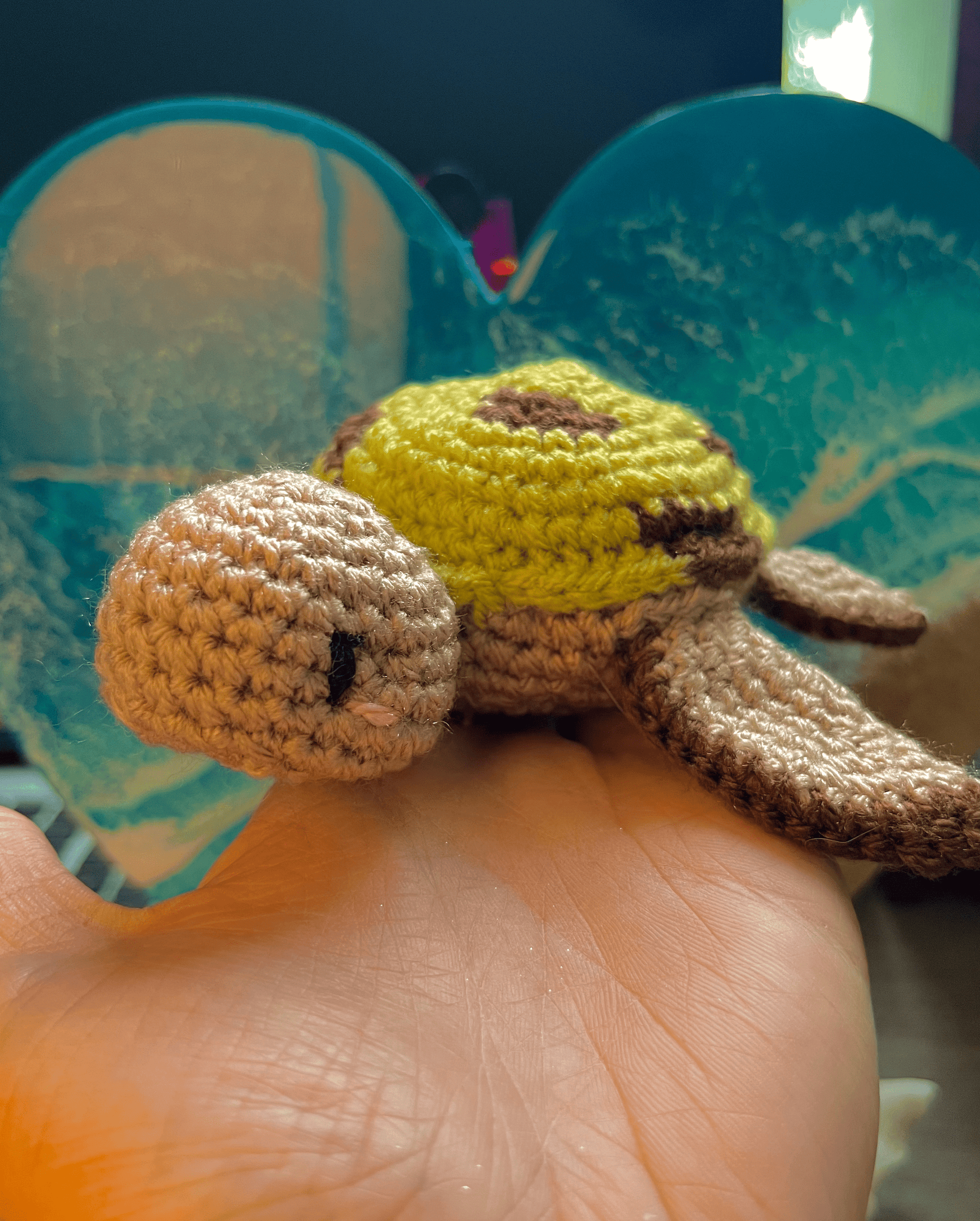 Handmade crochet sea turtle plush amigurumi turtle crochet sea animal ocean animal handmade toy UK