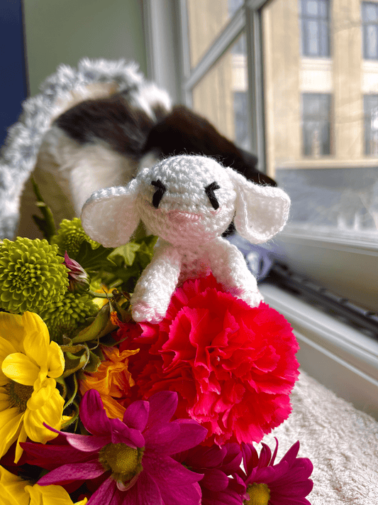 Handmade Crochet Easter Lamb Spring Amigurumi Plush Easter Crochet Decoration Handmade Animal Gift UK