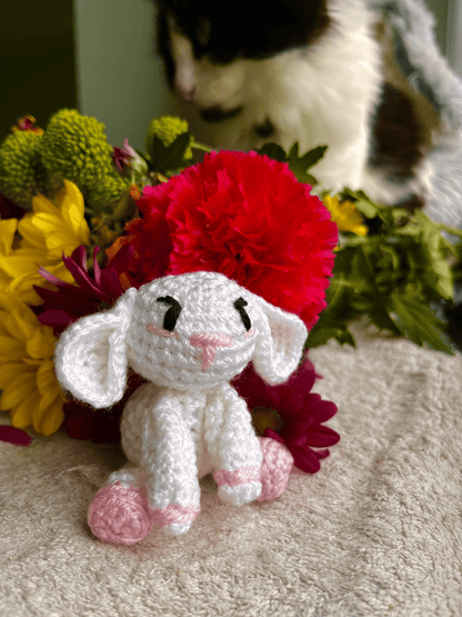 Handmade Crochet Easter Lamb Spring Amigurumi Plush Easter Crochet Decoration Handmade Animal Gift UK