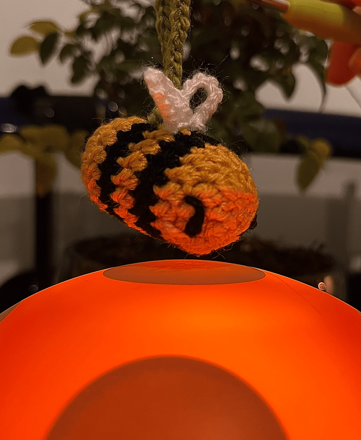 Handmade Crochet Bumblebee Keychain Bee Keyring Cute Crochet Bag Charm Animal Keyring UK