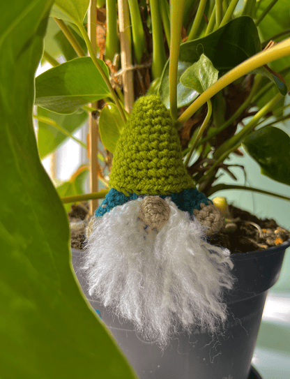 Handmade crochet gnome keychain male and female gonk bag charm whimsical cottagecore crochet accessory UK