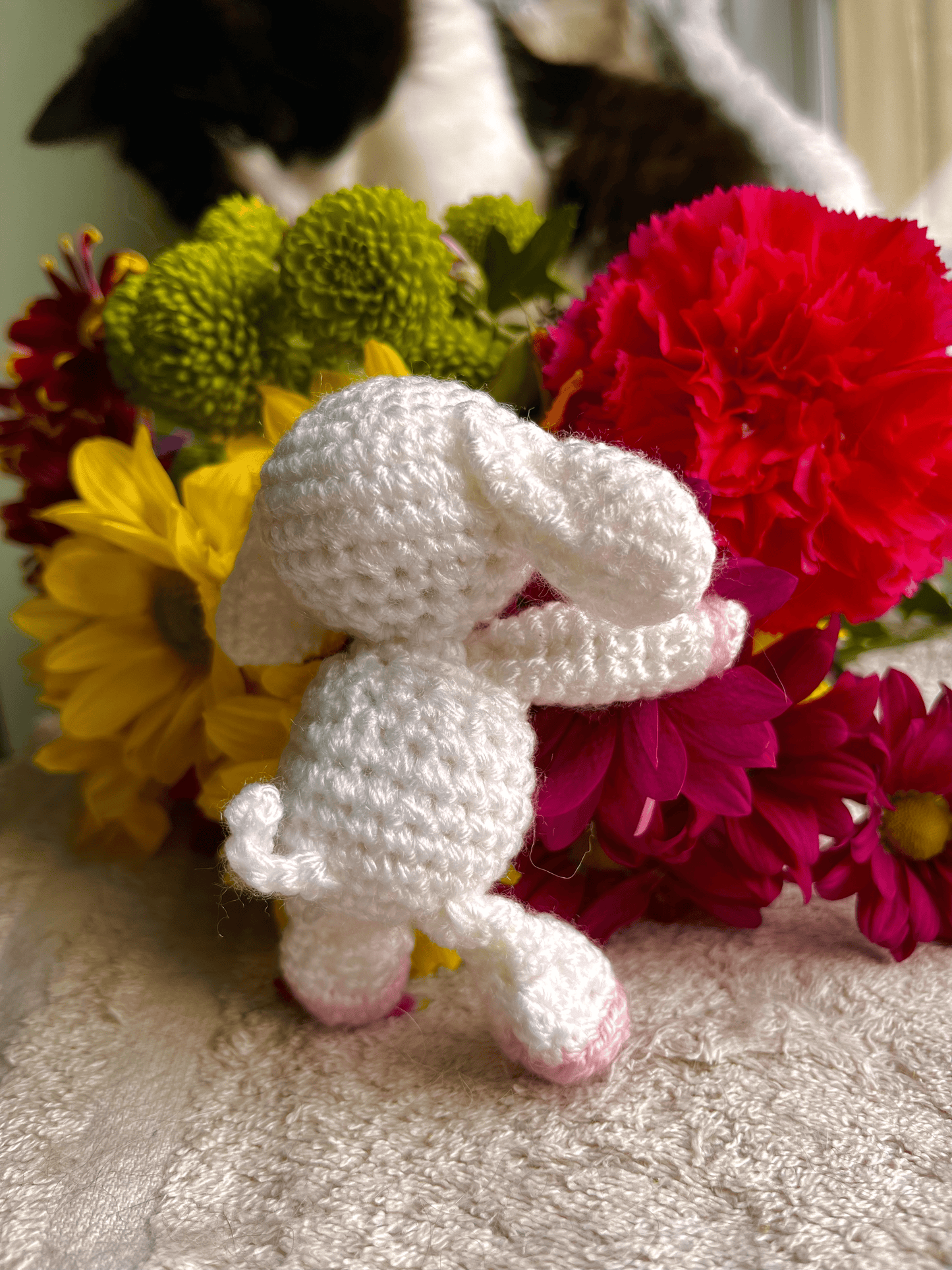 Handmade Crochet Easter Lamb Spring Amigurumi Plush Easter Crochet Decoration Handmade Animal Gift UK