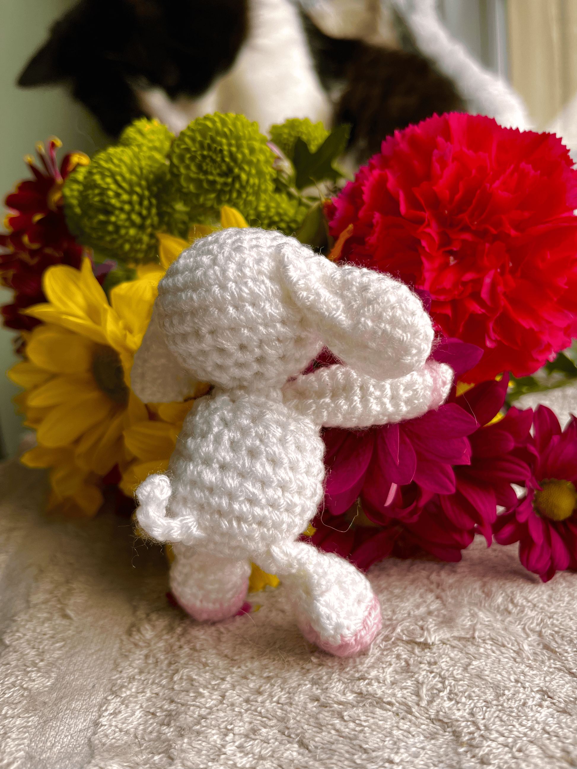 Handmade Crochet Easter Lamb Spring Amigurumi Plush Easter Crochet Decoration Handmade Animal Gift UK