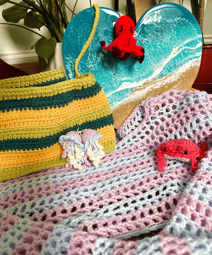 Handmade Seasonal Crochet Mystery Gift Box Spring Summer Autumn Winter Handmade Gift Box UK
