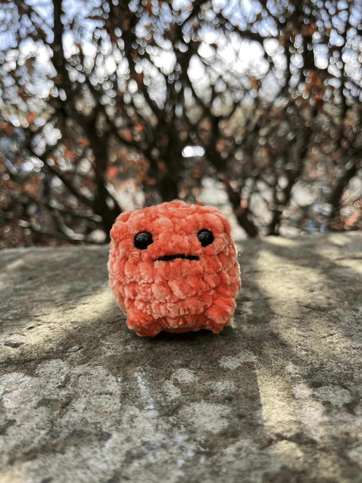 Medium Slim Frog handmade crochet frog plush by Crafted by Light