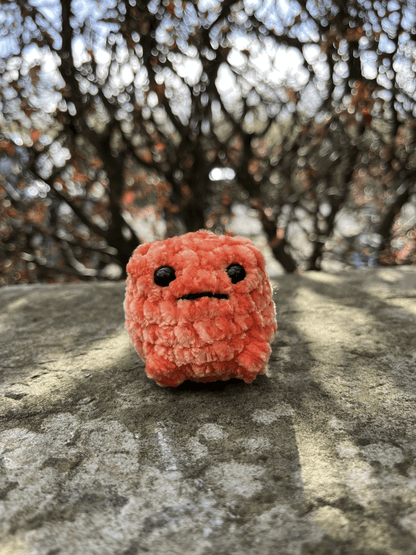 Medium Slim Frog handmade crochet frog plush by Crafted by Light