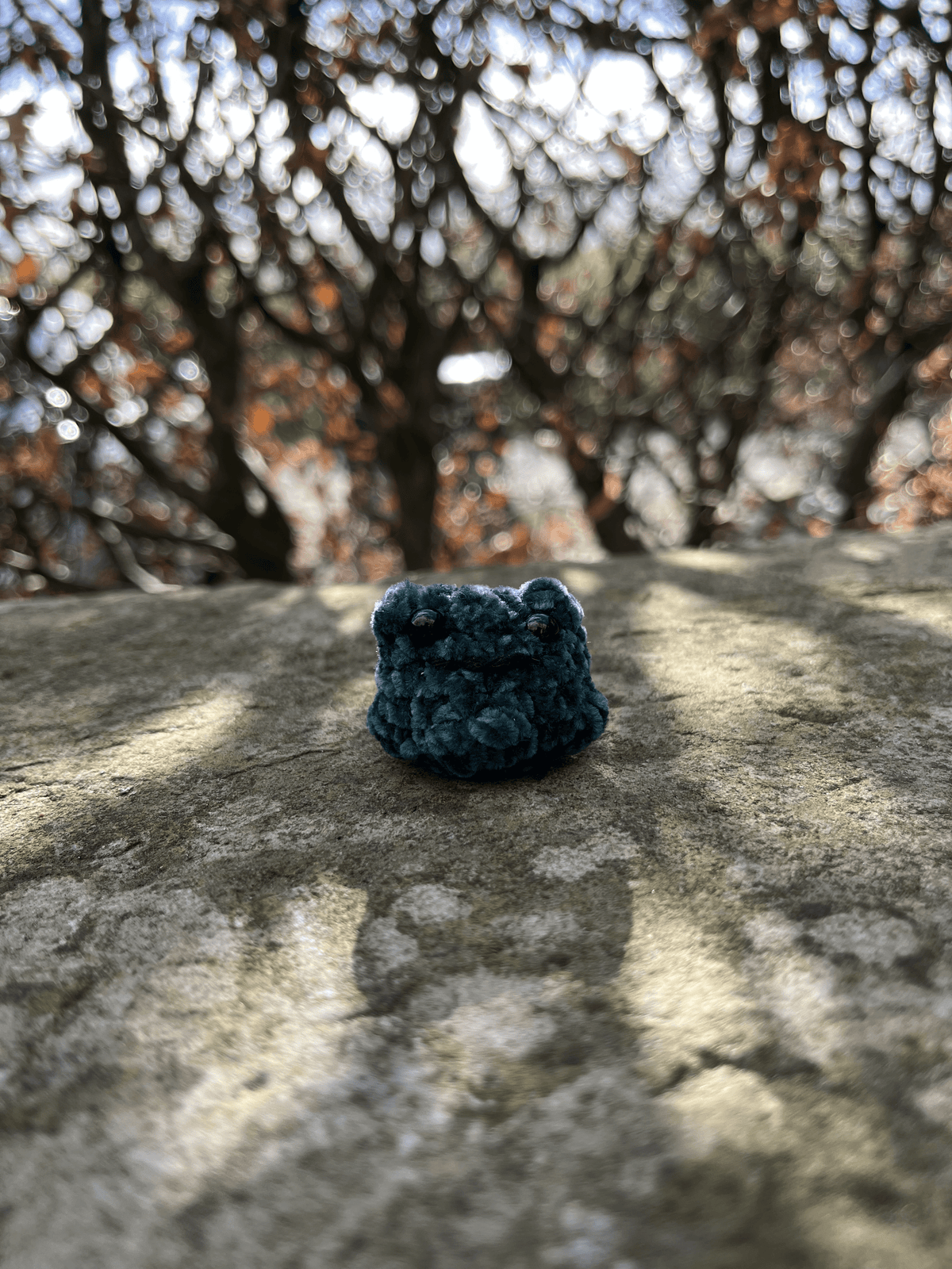 Mini Frog small handmade crochet frog plushie and amigurumi by Crafted by Light