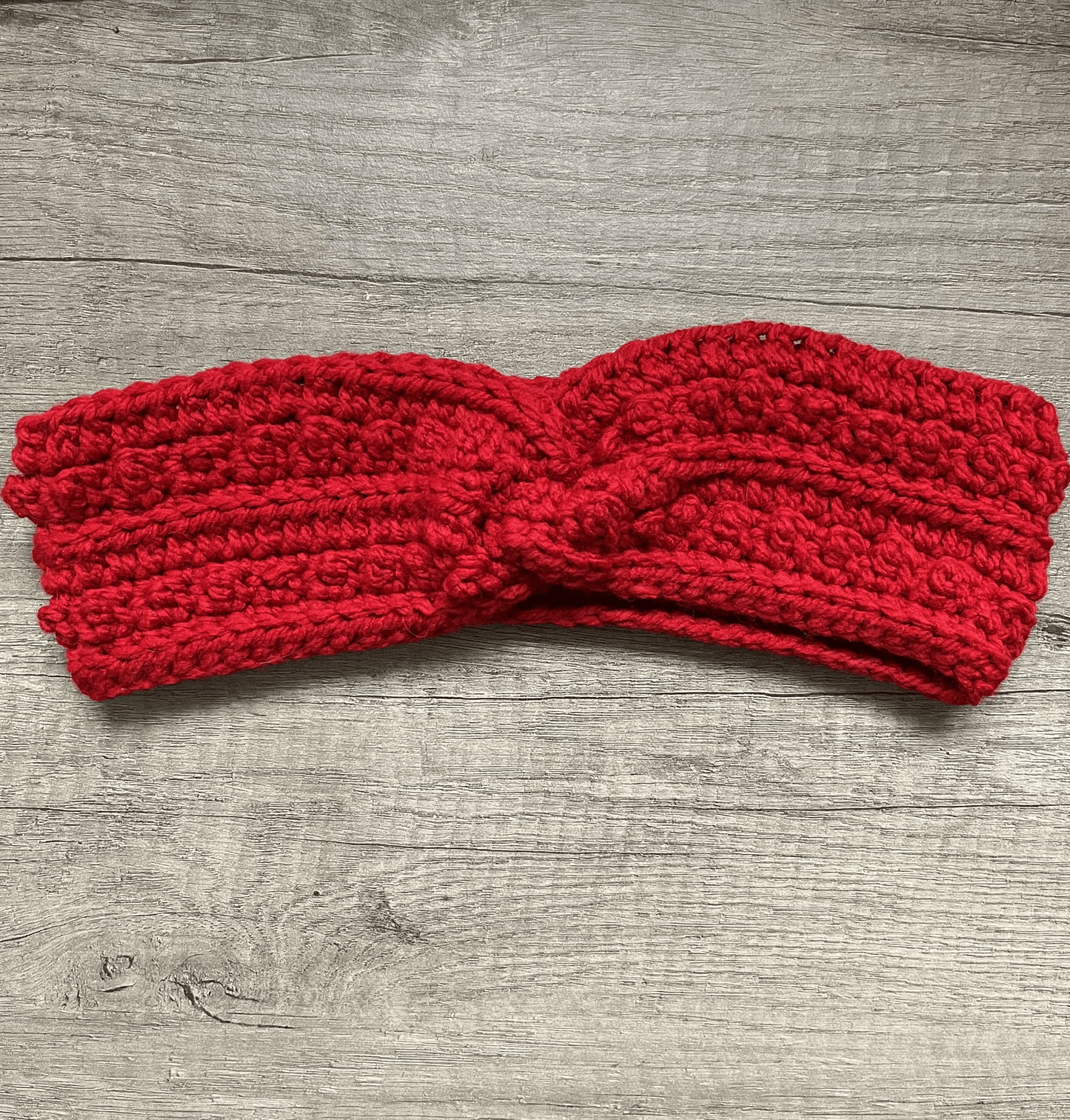 Handmade crochet Picot headwarmer, cosy crochet headband and winter headwear for autumn and cold weather fashion