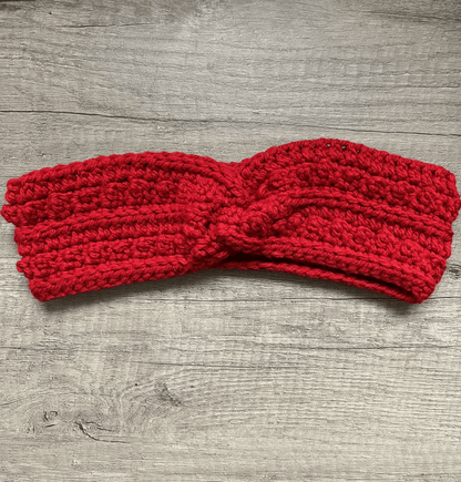 Handmade crochet Picot headwarmer, cosy crochet headband and winter headwear for autumn and cold weather fashion